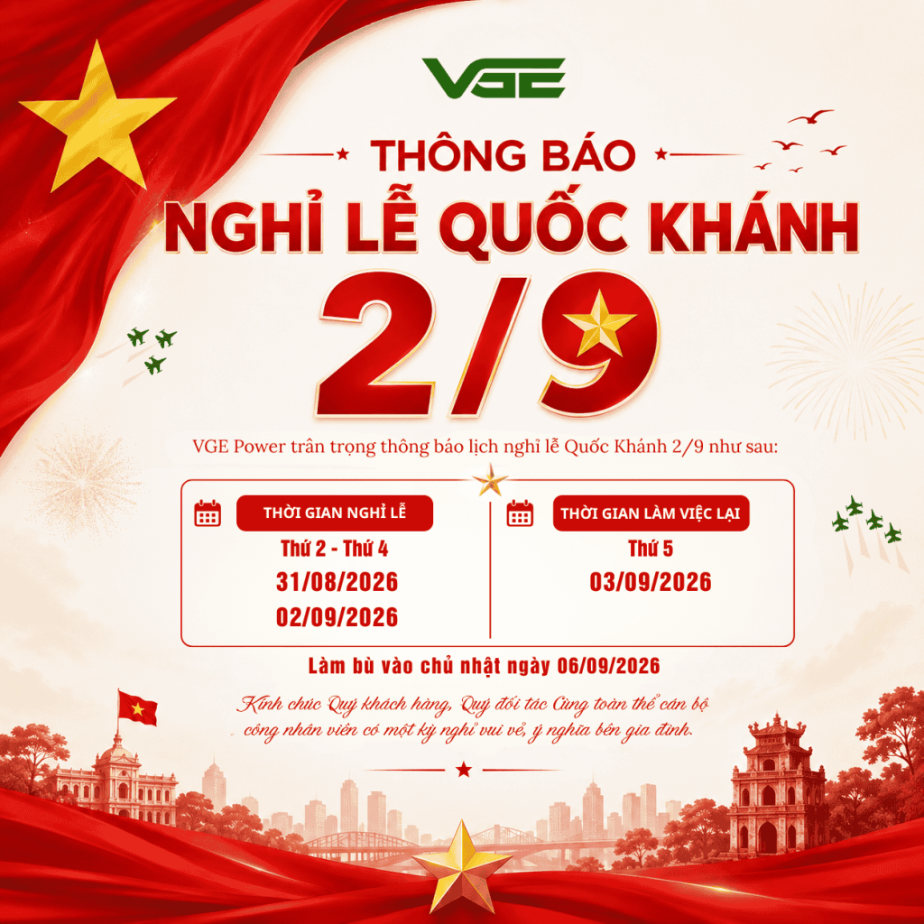 THÔNG BÁO LỊCH NGHỈ LỄ QUỐC KHÁNH 2/9